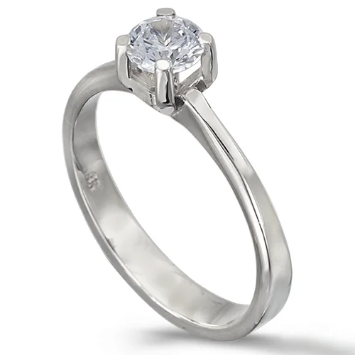 Φωτογραφία προϊόντος: fenixjewelry Λευκόχρυσό Μονόπετρο Δαχτυλίδι 14k κωδ 0321Λ1