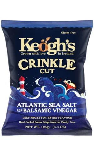 Φωτογραφία προϊόντος: Keogh’s Πατατάκια Crinkle Cut Atlantic Sea Salt and Balsamic Vinegar 125gr