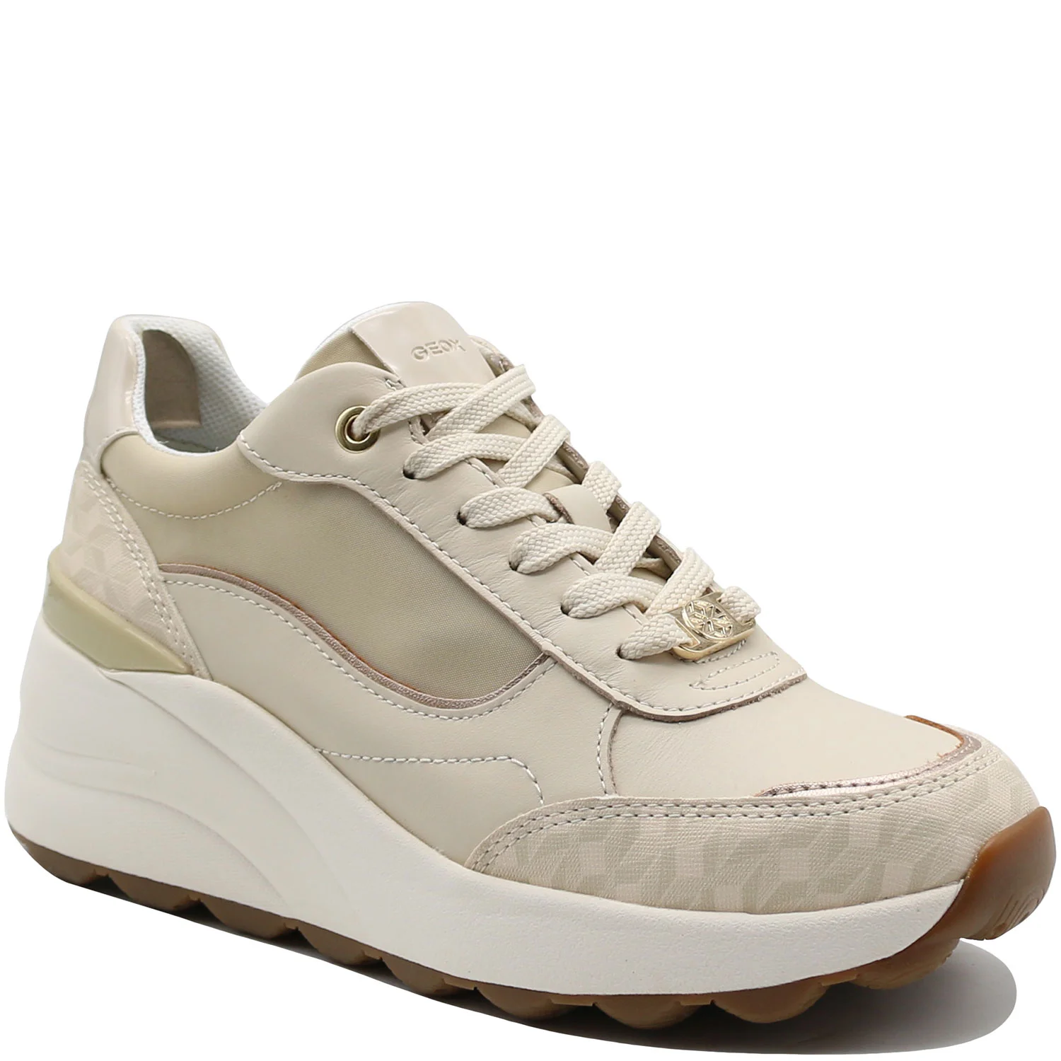 Φωτογραφία προϊόντος: Sneakers Γυναικεία Geox SphericaTM EC13 D45WAA 08504 C1122 σε μπεζ δέρμα