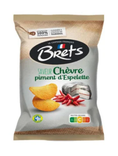 Φωτογραφία προϊόντος: Brets Πατατάκια Με Τυρί Chevre + Espelette Chilli 125g