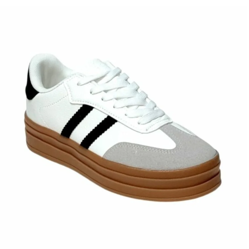 Φωτογραφία προϊόντος: Δίσολα Sneakers με σχέδιο C726 Λευκό