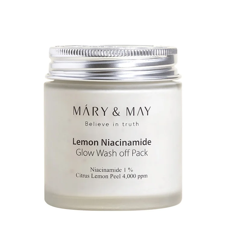 Φωτογραφία προϊόντος: ΟΕΜ MARY+MAY Lemon Niacinamide Glow Wash Off Pack Face Mask για Λάμψη με Άργιλο 125gr