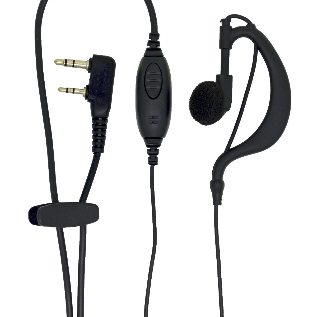 Φωτογραφία προϊόντος: Hands Free Mono Ancus HiConnect με διπλό κονέκτορα 2.5mm & 3.5mm με ανεξάρτητο πλήκτρο απάντησης για Walkie Talkie Μαύρο Bulk