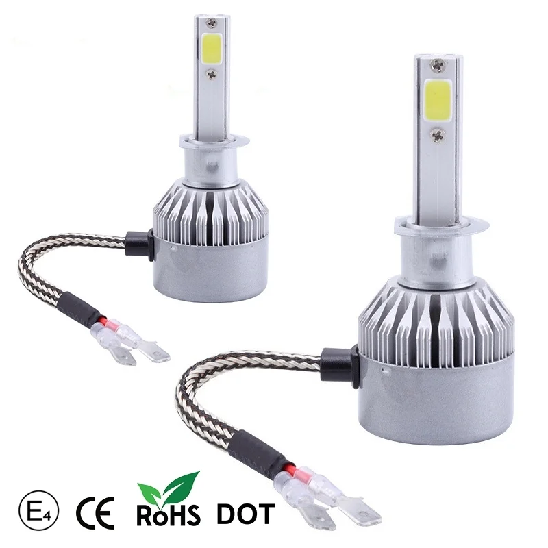Φωτογραφία προϊόντος: H4 60W 7200LM COB LED HEADLIGHT C6 9-30V 2TMX