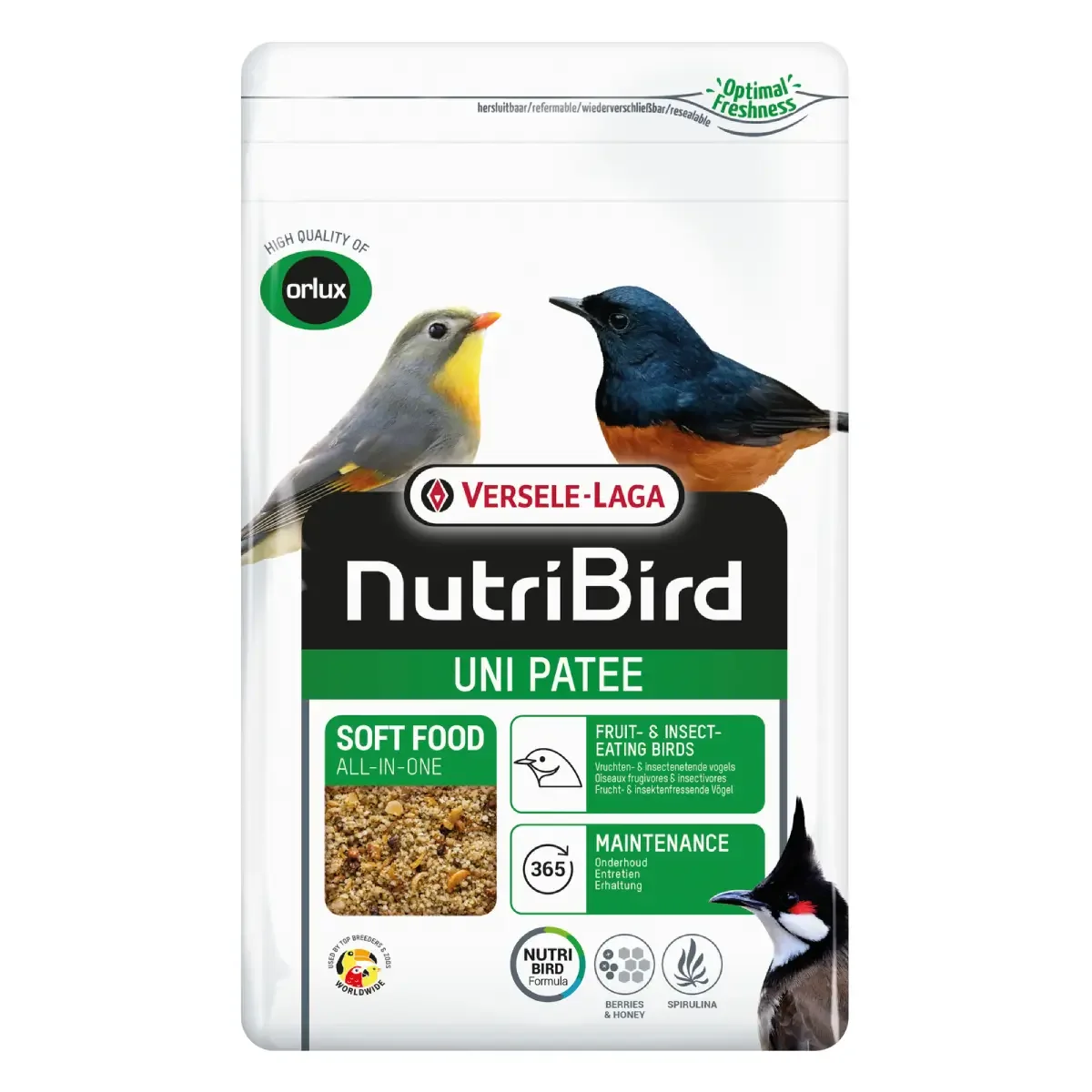 Φωτογραφία προϊόντος: Versele Laga Nutribird Uni Patee - Τροφή για Εντομο/φρουτοφάγα Πτηνά