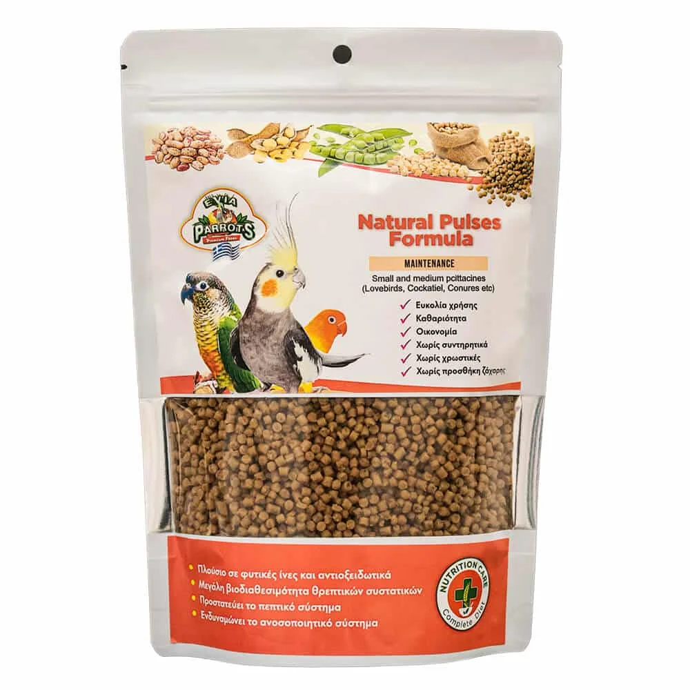 Φωτογραφία προϊόντος: Evia Parrots Natural Pulses Formula Maintenance Parakeets 500g