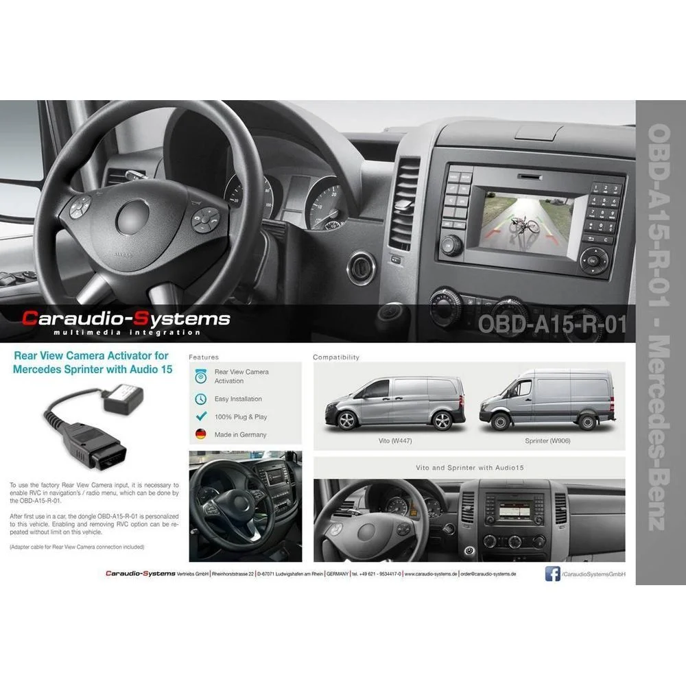 Φωτογραφία προϊόντος: CarAudio Systems Ενεργοποίηση Κάμερα Οπισθοπορείας Για Μercedes Audio15