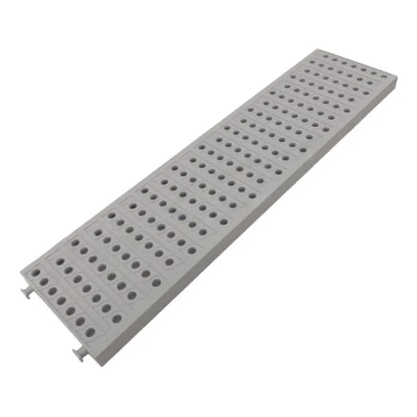 Φωτογραφία προϊόντος: Σχάρα 130x20x500 mm πλαστική πισίνας πεζών γκρί PE-HD PEGASUS
