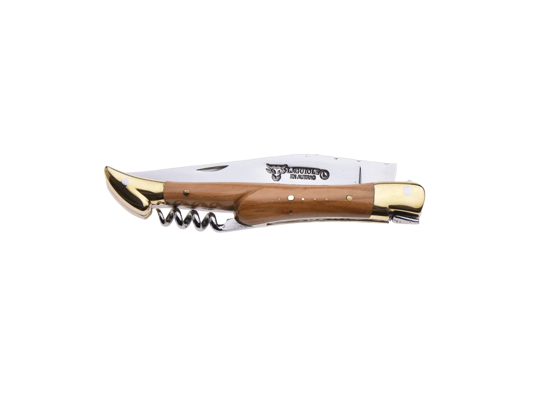 Φωτογραφία προϊόντος: Laguiole Knife Brass Olive (Μαχαίρι) Stainless steel / Λαβή από ξύλο ελιάς & ορείχαλκο