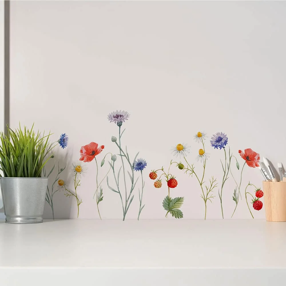 Φωτογραφία προϊόντος: Ango Field Flowers αυτοκόλλητα τοίχου βινυλίου (59178)
