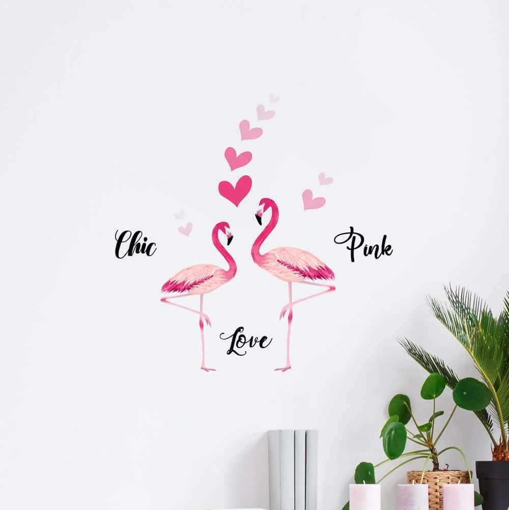 Φωτογραφία προϊόντος: Ango Flamingos αυτοκόλλητα τοίχου βινυλίου (59175)