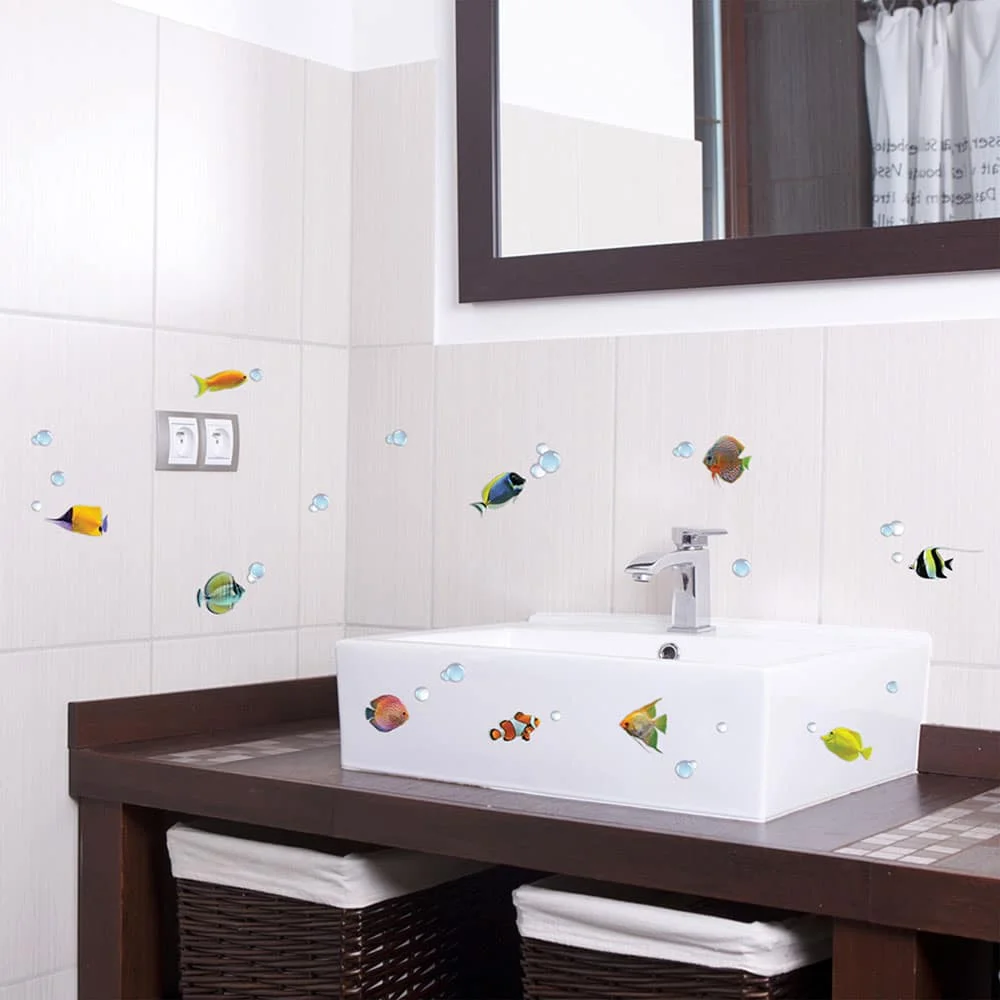 Φωτογραφία προϊόντος: Ango Colourful Fishes αυτοκόλλητα τοίχου βινυλίου (59604)