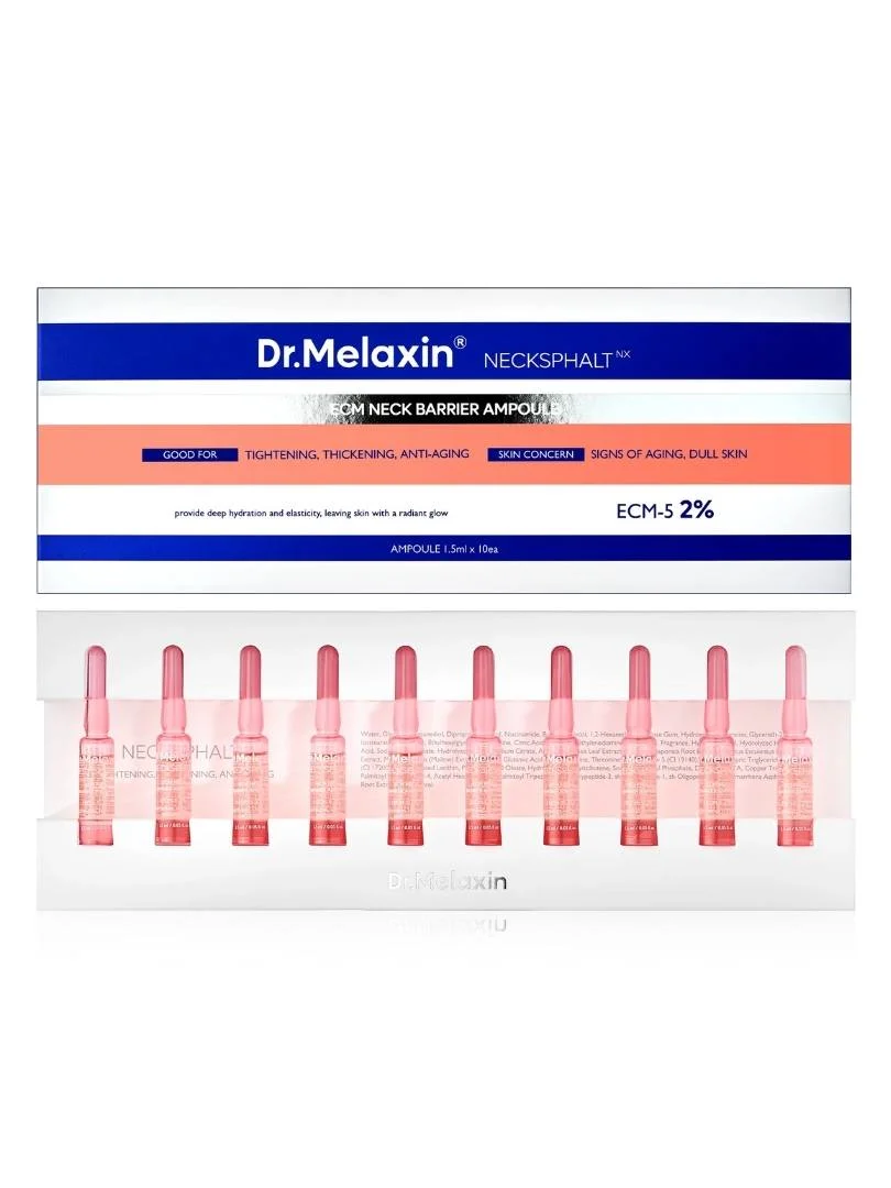 Φωτογραφία προϊόντος: Dr.Melaxin Necksphalt ECM Ceramide Neck Serum- Οροί σύσφιξης λαιμού 1.5ml x 10pcs