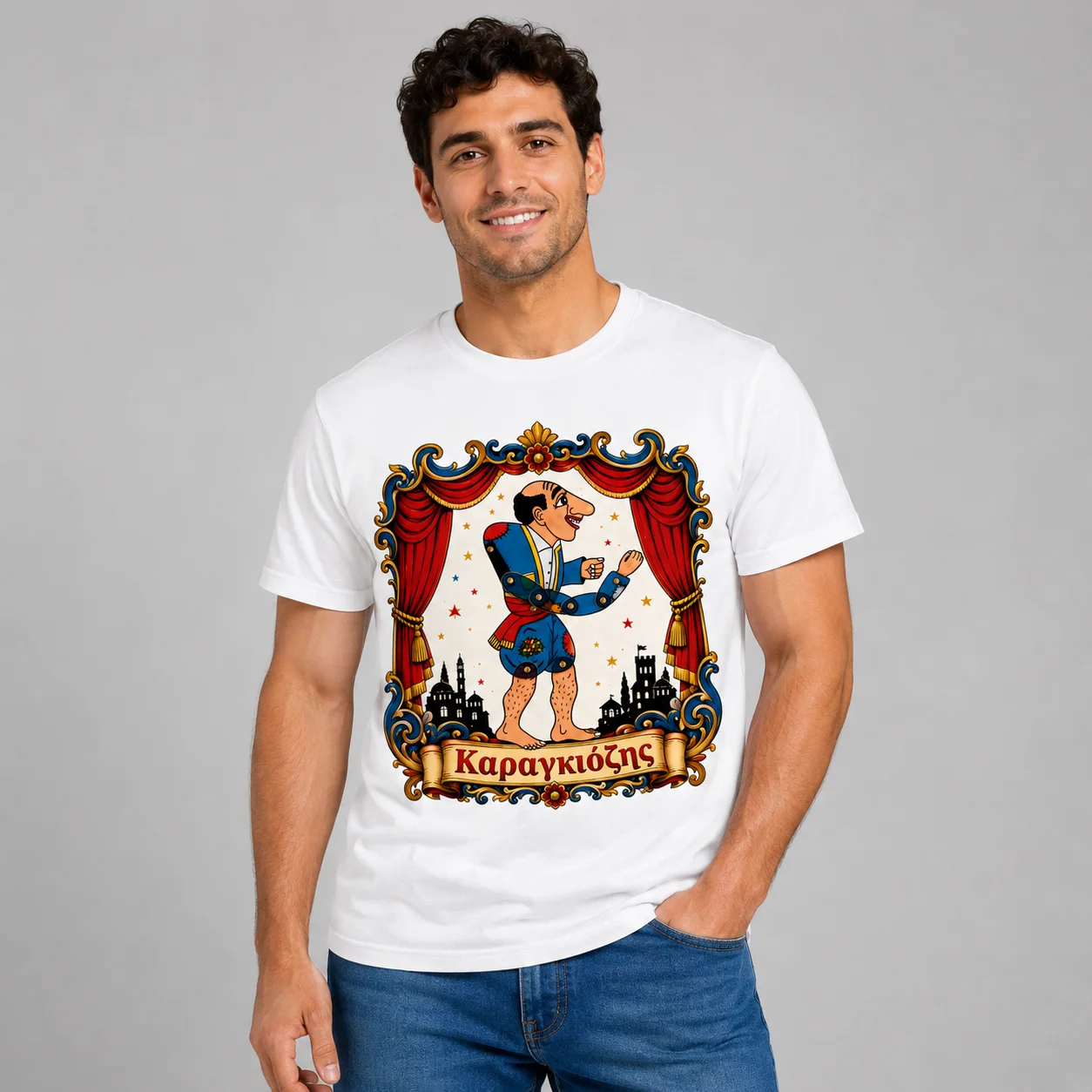 Φωτογραφία προϊόντος: Ανδρικό T-Shirt Καραγκιόζης - Καραγκιόζης 2
