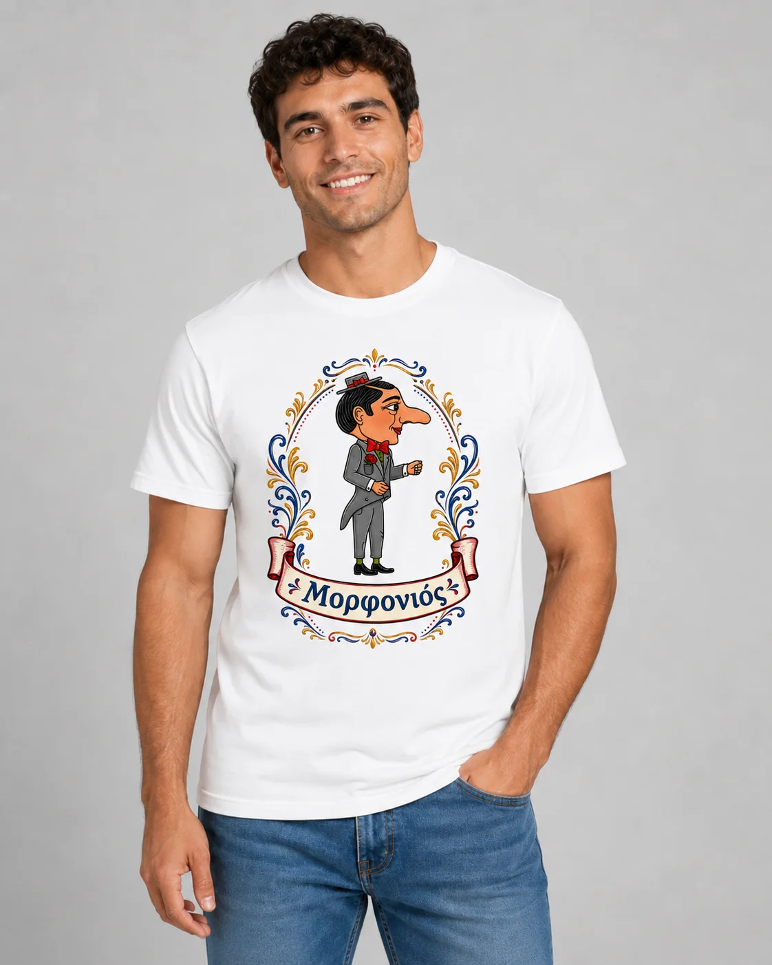 Φωτογραφία προϊόντος: Ανδρικό T-Shirt Καραγκιόζης - Μορφονιός 1