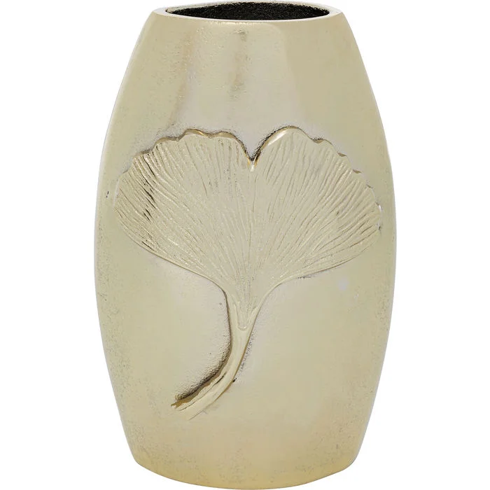 Φωτογραφία προϊόντος: KARE Βάζο Ginkgo Leaf Χρυσό 18x13x29 εκ. - Μπεζ - 18Μx13Πx29Υ