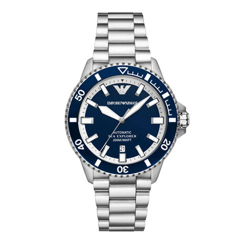Φωτογραφία προϊόντος: EMPORIO ARMANI Sea Explorer Automatic Stainless Steel Bracelet AR60079