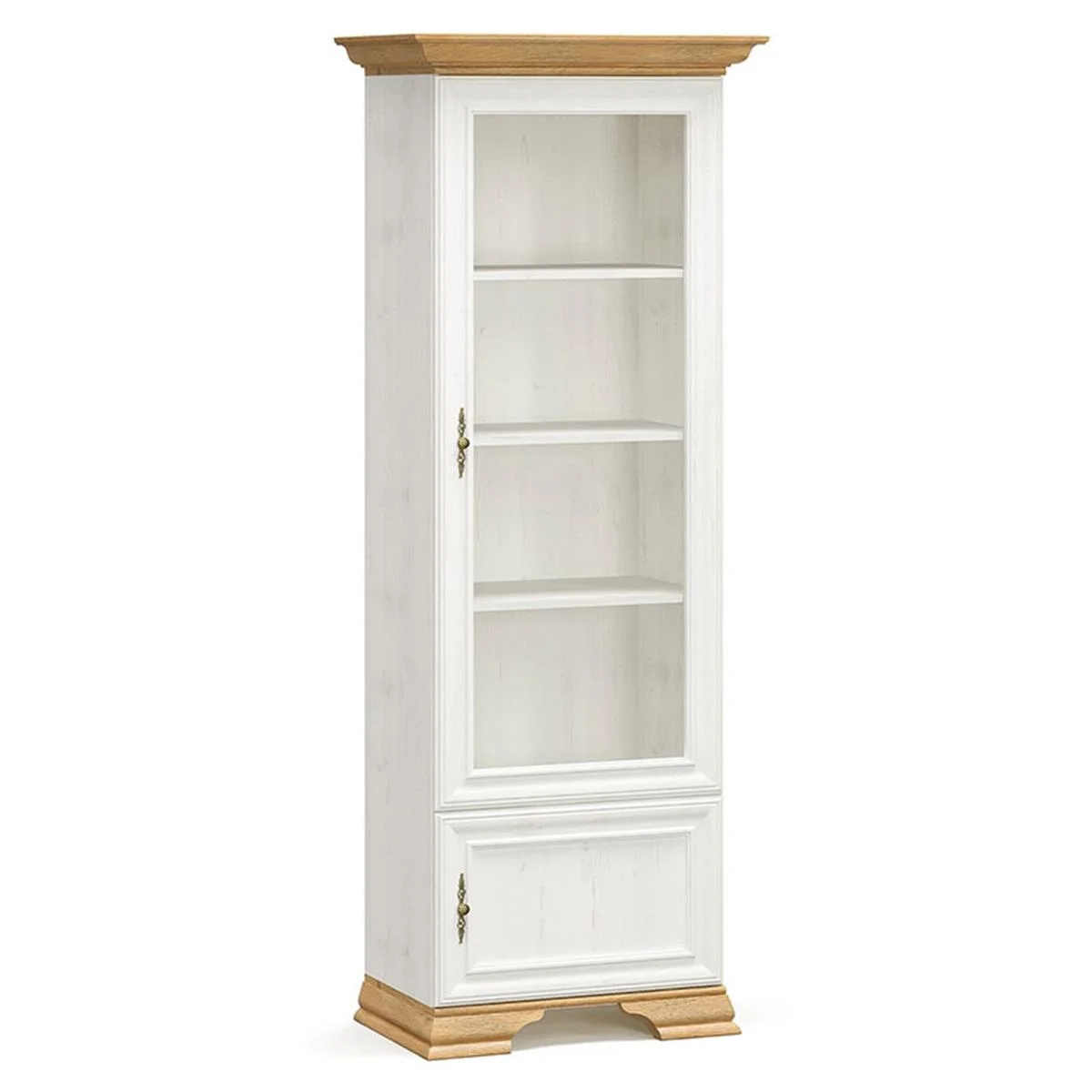 Φωτογραφία προϊόντος: Βιτρίνα Jaden pakoworld golden oak-λευκό antique 70,5x43x197,5εκ