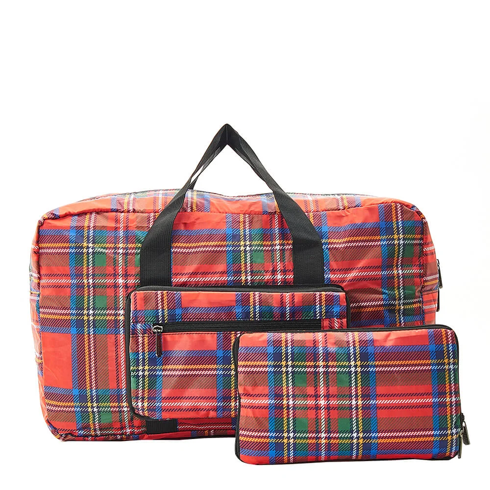 Φωτογραφία προϊόντος: Red Tartan Holdall 30lt Eco Chic - Αναδιπλούμενη τσάντα