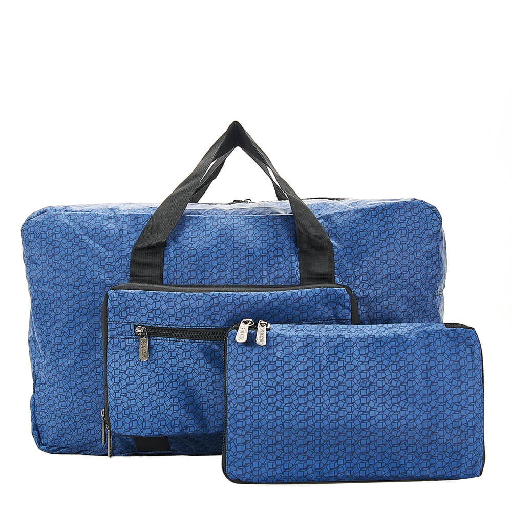 Φωτογραφία προϊόντος: Navy Disrupted Cubes Holdall 30lt Eco Chic - Αναδιπλούμενη Τσάντα