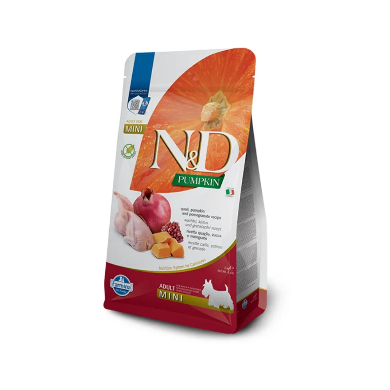 Φωτογραφία προϊόντος: N+D Pumpkin Quail + Pomegranate Adult Mini 2kg