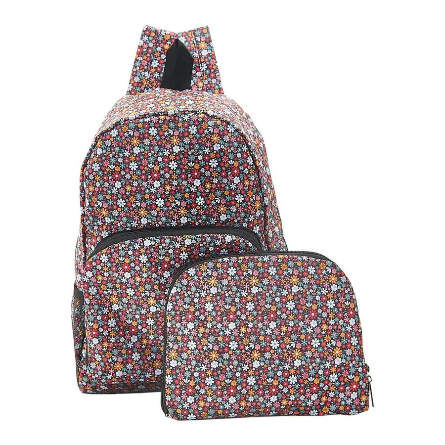 Φωτογραφία προϊόντος: Eco Chic BLACK DITSY FOLDABLE BACKPACK ECO CHIC - Τσάντα βόλτας