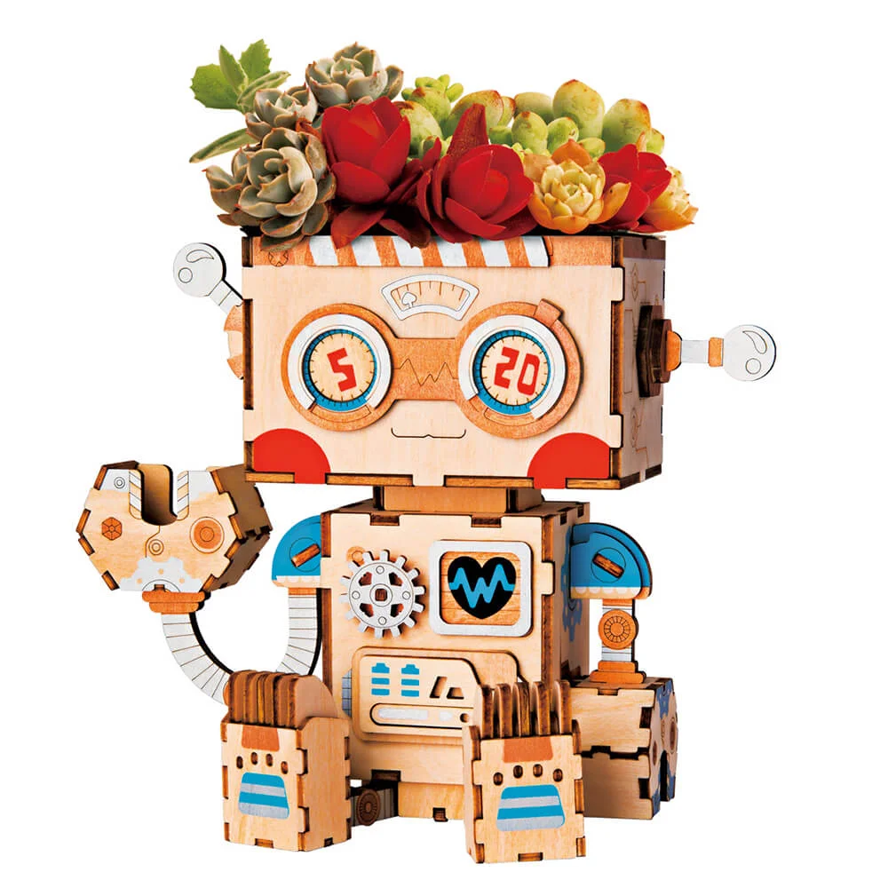 Φωτογραφία προϊόντος: Μολυβοθήκη - βάζο Robotime Pot Robot 112τμχ