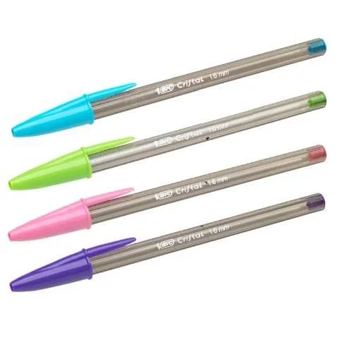 Φωτογραφία προϊόντος: Στυλό BIC Cristal Fun 1.6 – 4 χρώματα