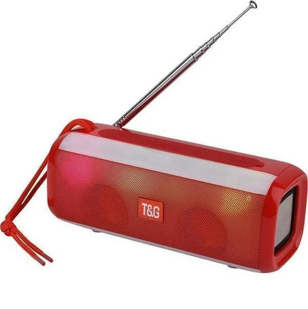 Φωτογραφία προϊόντος: OEM T&G TG-144T Ηχείο Bluetooth 10W με Ραδιόφωνο Red