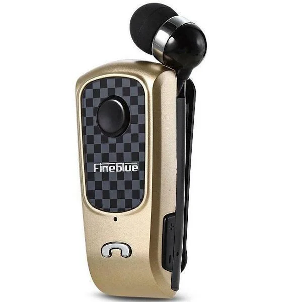 Φωτογραφία προϊόντος: OEM Fineblue F Plus In-ear Bluetooth Handsfree Ακουστικό Πέτου Χρυσό
