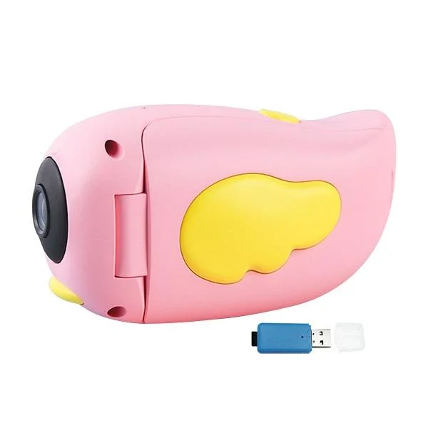 Φωτογραφία προϊόντος: OEM Docooler Video Camera Mini DV Camcorder Cartoon SLR 20MP 2,4 ιντσών οθόνη 32G κάρτα TF με Card Reader Επαναφορτιζόμενη συσκευή εγγραφής βίντεο Ροζ