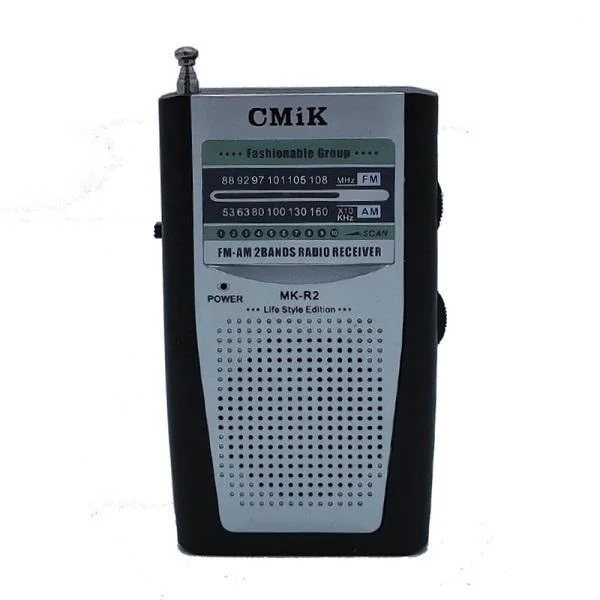 Φωτογραφία προϊόντος: OEM CMIK MK-R2 Φορητό Ραδιόφωνο Ρεύματος / Μπαταρίας Ασημί