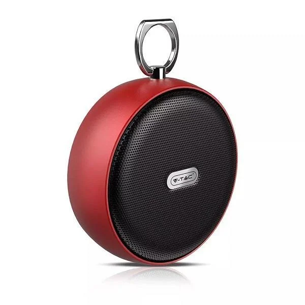 Φωτογραφία προϊόντος: OEM Φορητό ηχείο Bluetooth με micro USB και καλώδιο υψηλής ποιότητας 4W 3.7V V-TAC SPKR SKU7716 BT Speaker Micro USB High End Cable 800mah Battery Κόκκινο