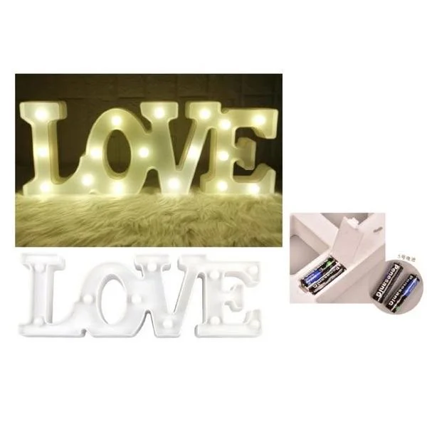 Φωτογραφία προϊόντος: OEM Φωτιστικό LED 30X10.7εκ LOVE Λευκό