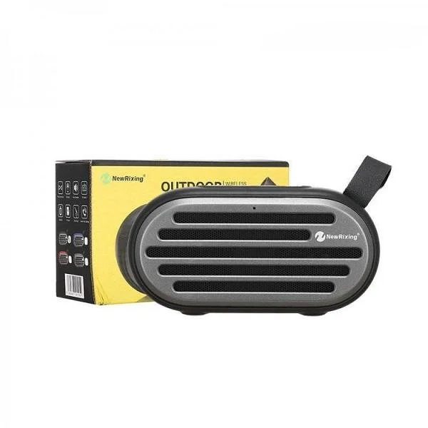 Φωτογραφία προϊόντος: OEM New Rixing NR-105 Ηχείο Bluetooth 3W με Ραδιόφωνο και 20 ώρες Λειτουργίας Black