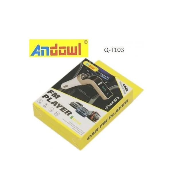 Φωτογραφία προϊόντος: OEM Andowl FM Transmitter Αυτοκινήτου Q-T103 με USB / Bluetooth / AUX