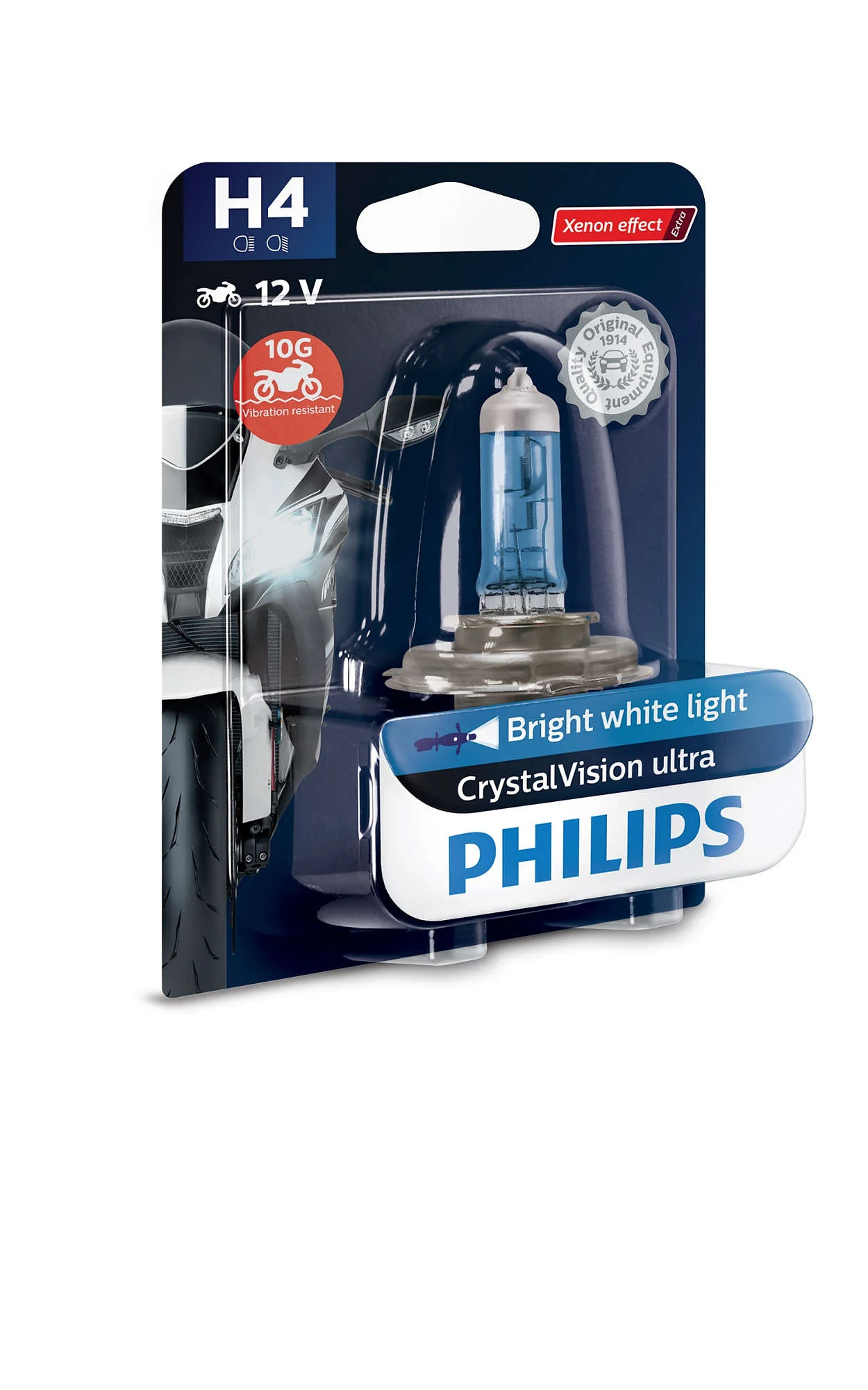 Φωτογραφία προϊόντος: PHILIPS H4 12V 55W PX26d CrystalVision ultra 12342CVUBW 1τμχ