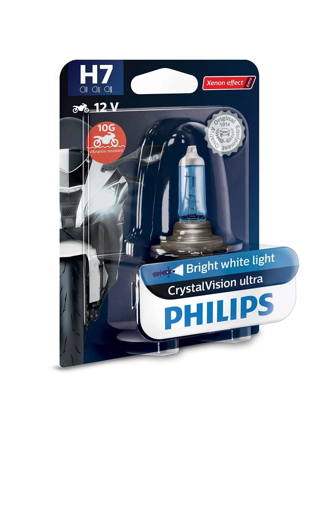 Φωτογραφία προϊόντος: PHILIPS H7 12V 55W PX26d CrystalVision ultra 1τμχ - 12972CVUBW