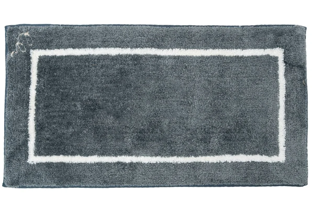 Φωτογραφία προϊόντος: Sdim Βαμβακερό/Microfiber Αντιολισθητικό Πατάκι Μπάνιου Space 003 Gray 45x85εκ.