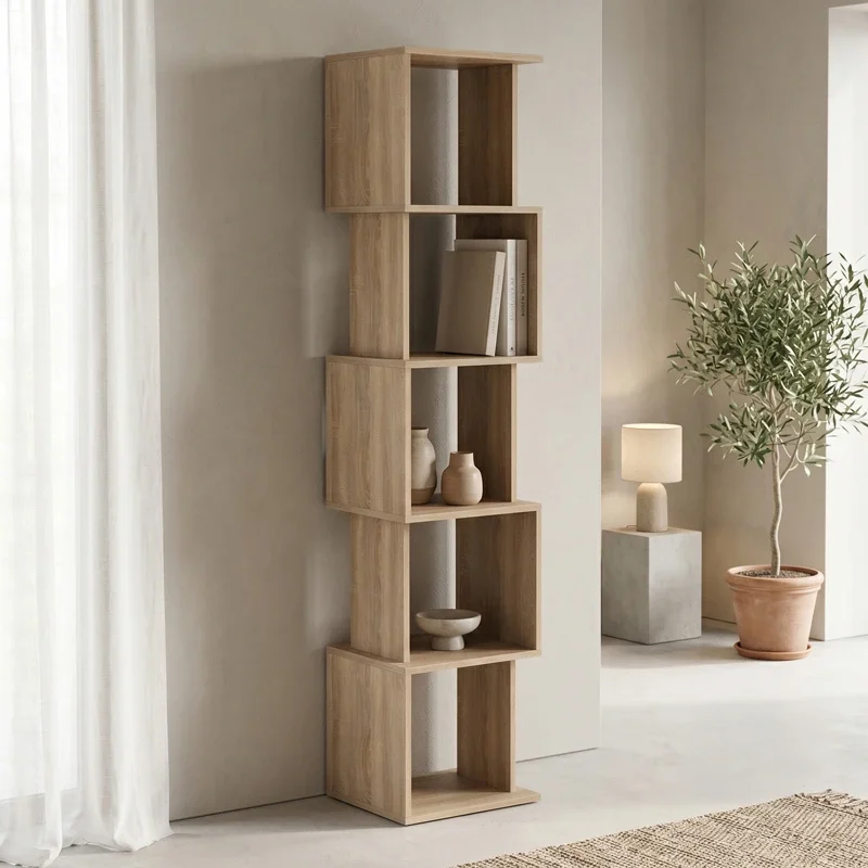 Φωτογραφία προϊόντος: Βιβλιοθήκη Cubik sonoma 35x30x161εκ