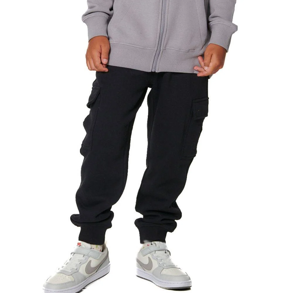 Φωτογραφία προϊόντος: 024505-01-BLACK - BODY ACTION BOY'S CARGO TROUSERS BLACK Color