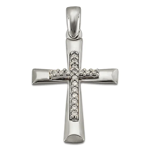 Φωτογραφία προϊόντος: fenixjewelry Λευκός Χρυσός σταυρός 14κ ΣΤ4085Λ