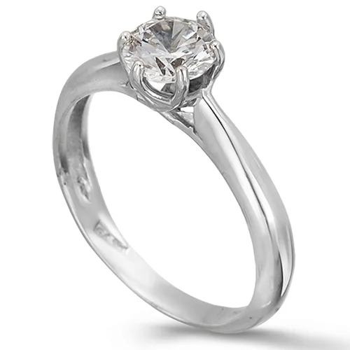Φωτογραφία προϊόντος: fenixjewelry Λευκόχρυσό Μονόπετρο Δαχτυλίδι 14k 0471Λ1
