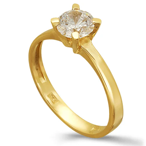 Φωτογραφία προϊόντος: fenixjewelry Χρυσό Μονόπετρο Δαχτυλίδι 14k 0477Κ1