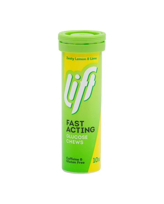 Φωτογραφία προϊόντος: Gluco Tabs Lift Fast Acting Zesty Lemon + Lime Ταμπλέτες Γλυκόζης με Γεύση Λεμόνι, 10 tabs
