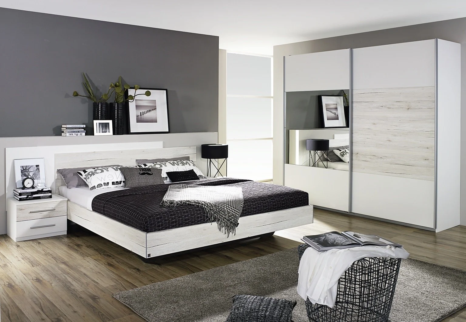 Φωτογραφία προϊόντος: OEM ΚΟΜΟΤΑ ALPINE WHITE - HAVANNA OAK ΜΕ 2 ΠΟΡΤΕΣ & 2 ΣΥΡΤΑΡΙΑ Πλάτος:100cm x Βάθος:37cm x Ύψος:86cm