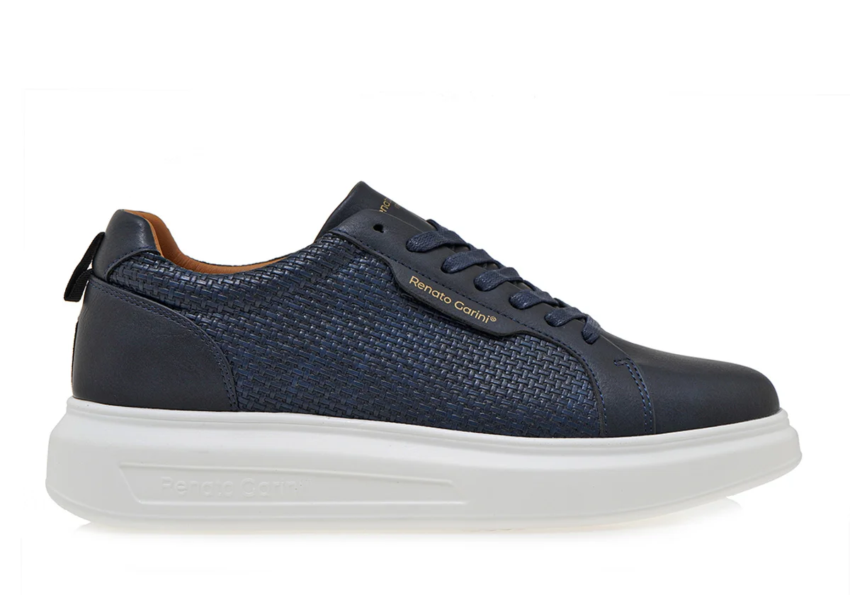 Φωτογραφία προϊόντος: ΑΝΔΡΙΚΑ SNEAKERS RENATO GARINI ΜΠΛΕ ΠΛΕΚΤΟ 700-928