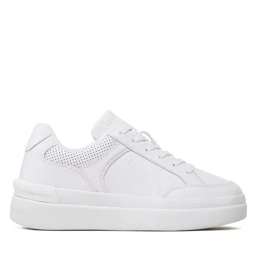 Φωτογραφία προϊόντος: ΓΥΝΑΙΚΕΙΑ SNEAKERS TOMMY HILFIGER EMBOSSED COURT SNEAKER WHITE ΛΕΥΚΟ