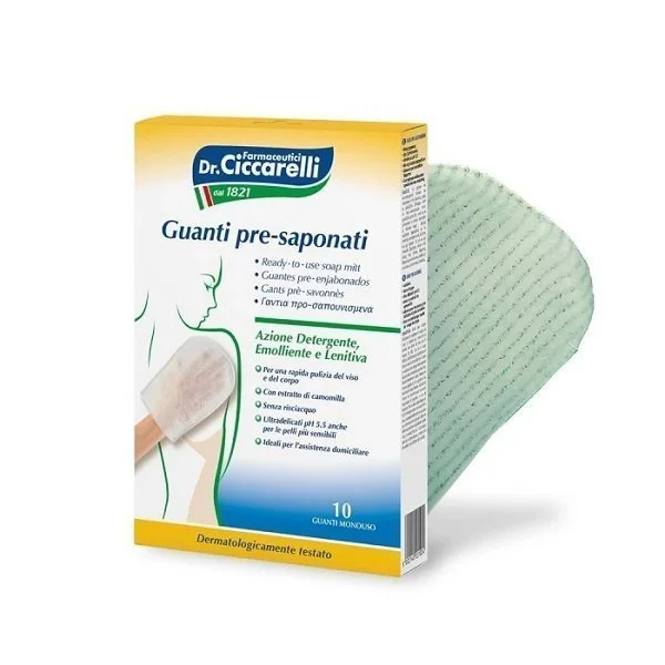 Φωτογραφία προϊόντος: Dr Ciccarelli Dr.Ciccarelli Guanti Pre-saponati, Γάντια προ-σαπουνισμένα 10 τεμάχια