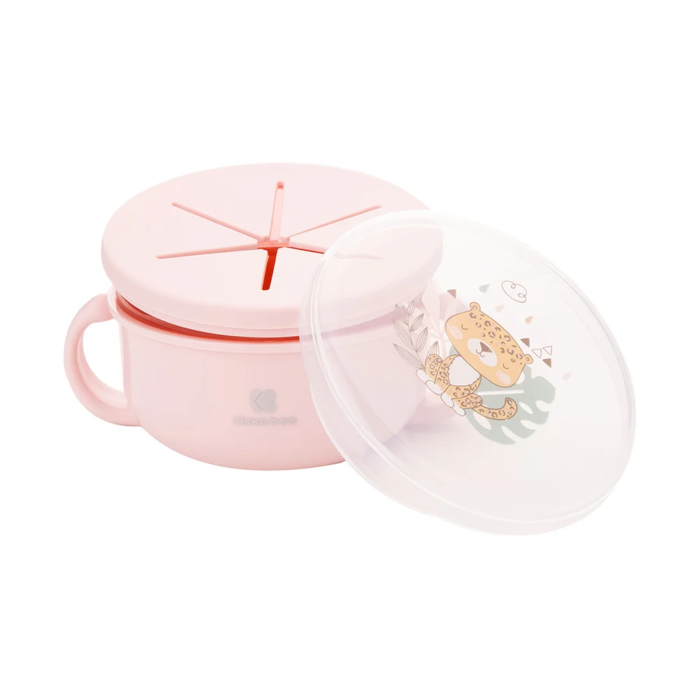 Φωτογραφία προϊόντος: Snack Bowl 2 σε 1 Kikkaboo Savanna Pink 380ml 12m+
